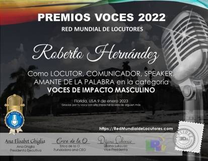 Premio VOCES - Roberto Hernández